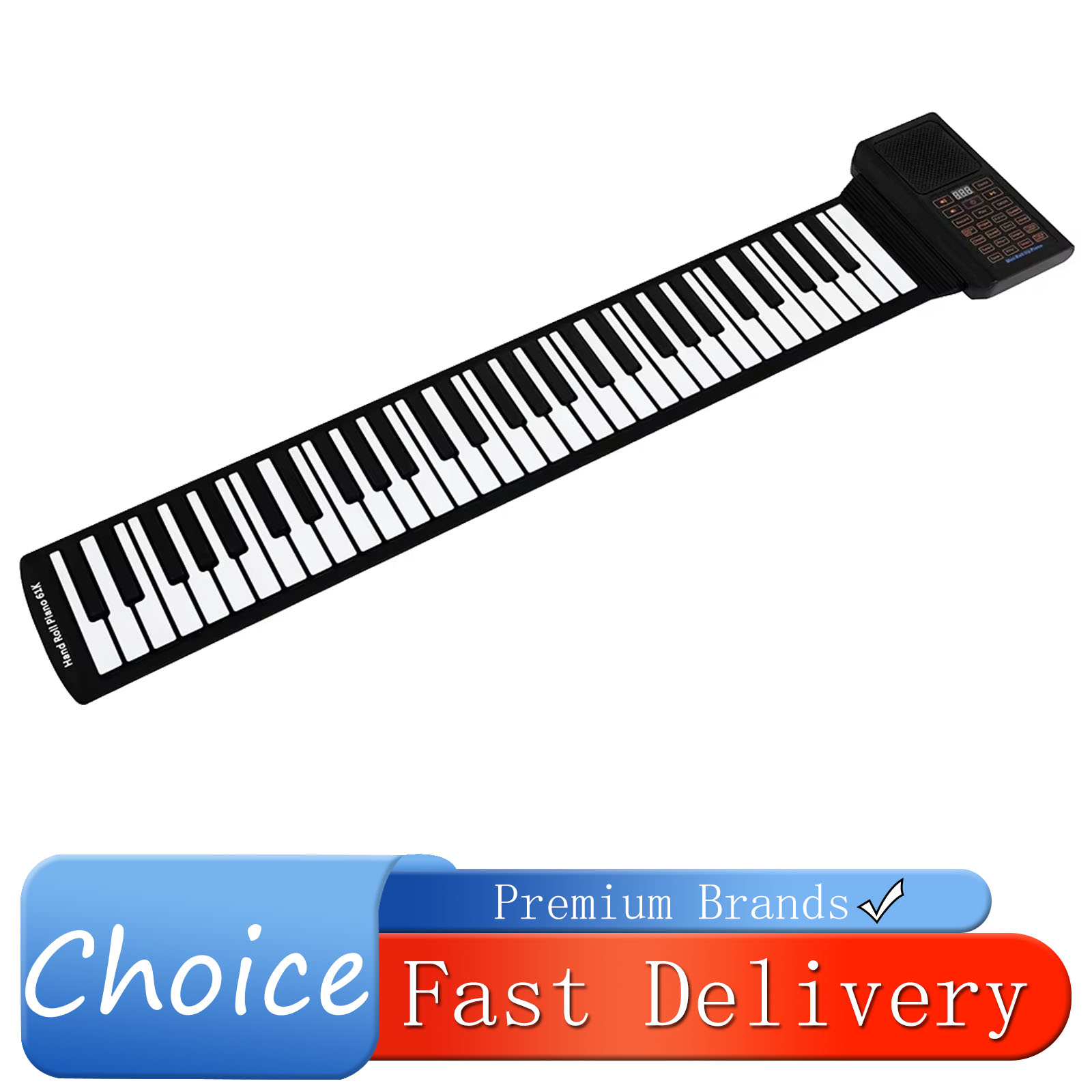 Musical Instrument Keyboard - بيانو إلكتروني صغير قابل للطي بـ