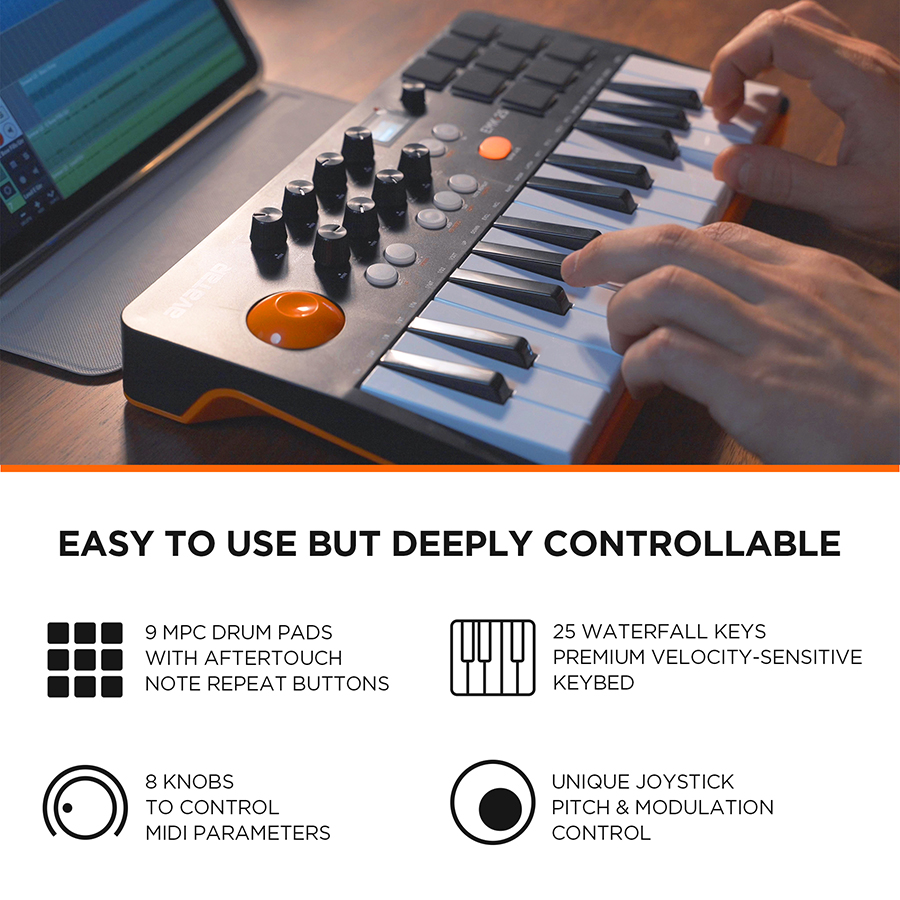 لوحة مفاتيح تحكم MIDI مع 25 مف - مراجعة Musical Instrument Keyboard وسعره