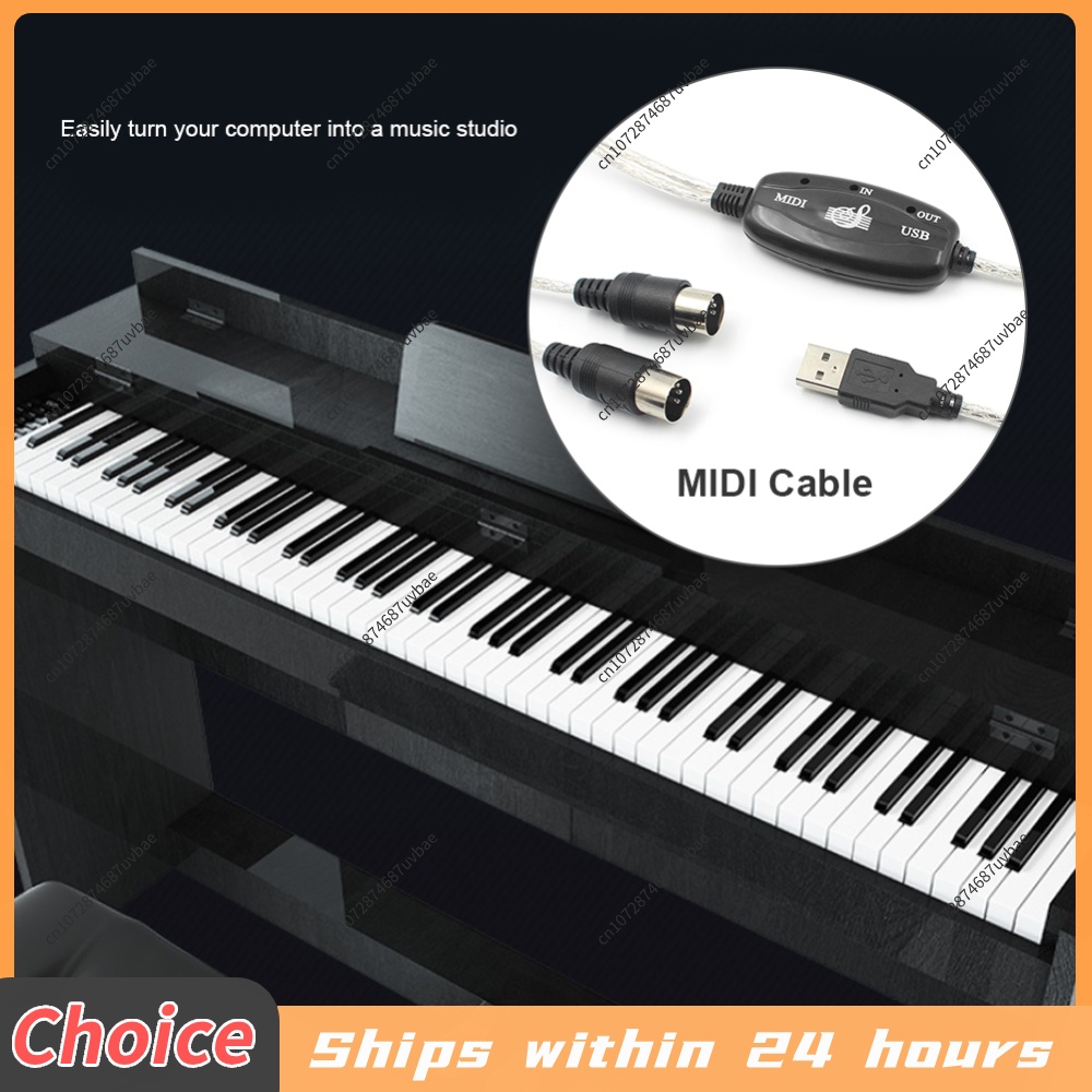 كابل MIDI احترافي USB IN-OUT ل - مراجعة Musical Instrument Keyboard وسعره