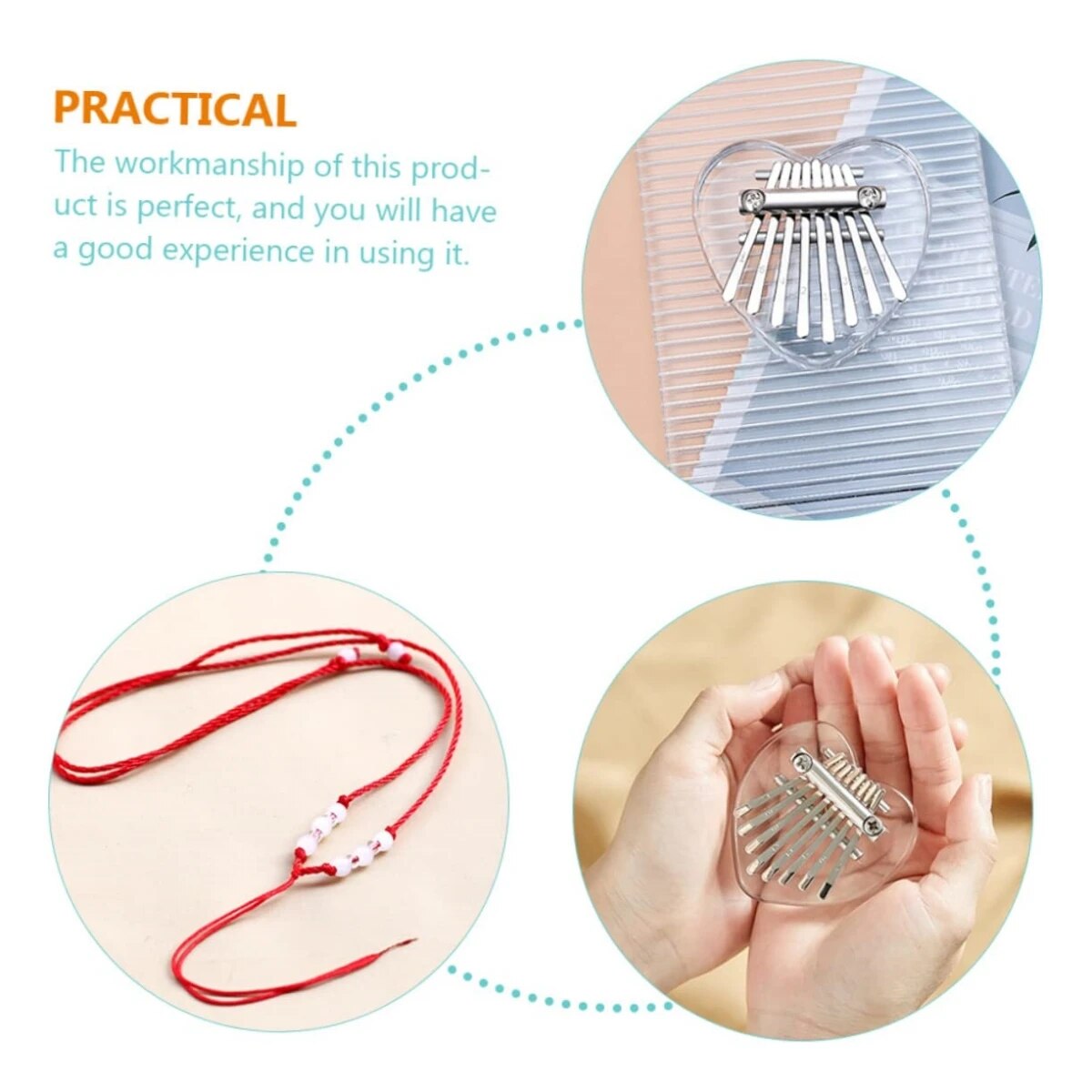 Miwayer-mini kalimba 8 مفاتيح  - مراجعة Musical Instrument Dulcimer وسعره