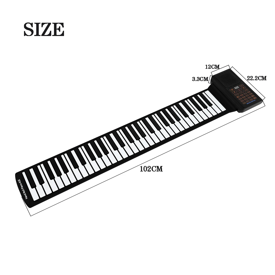 بيانو إلكتروني صغير قابل للطي  - مراجعة Musical Instrument Keyboard وسعره