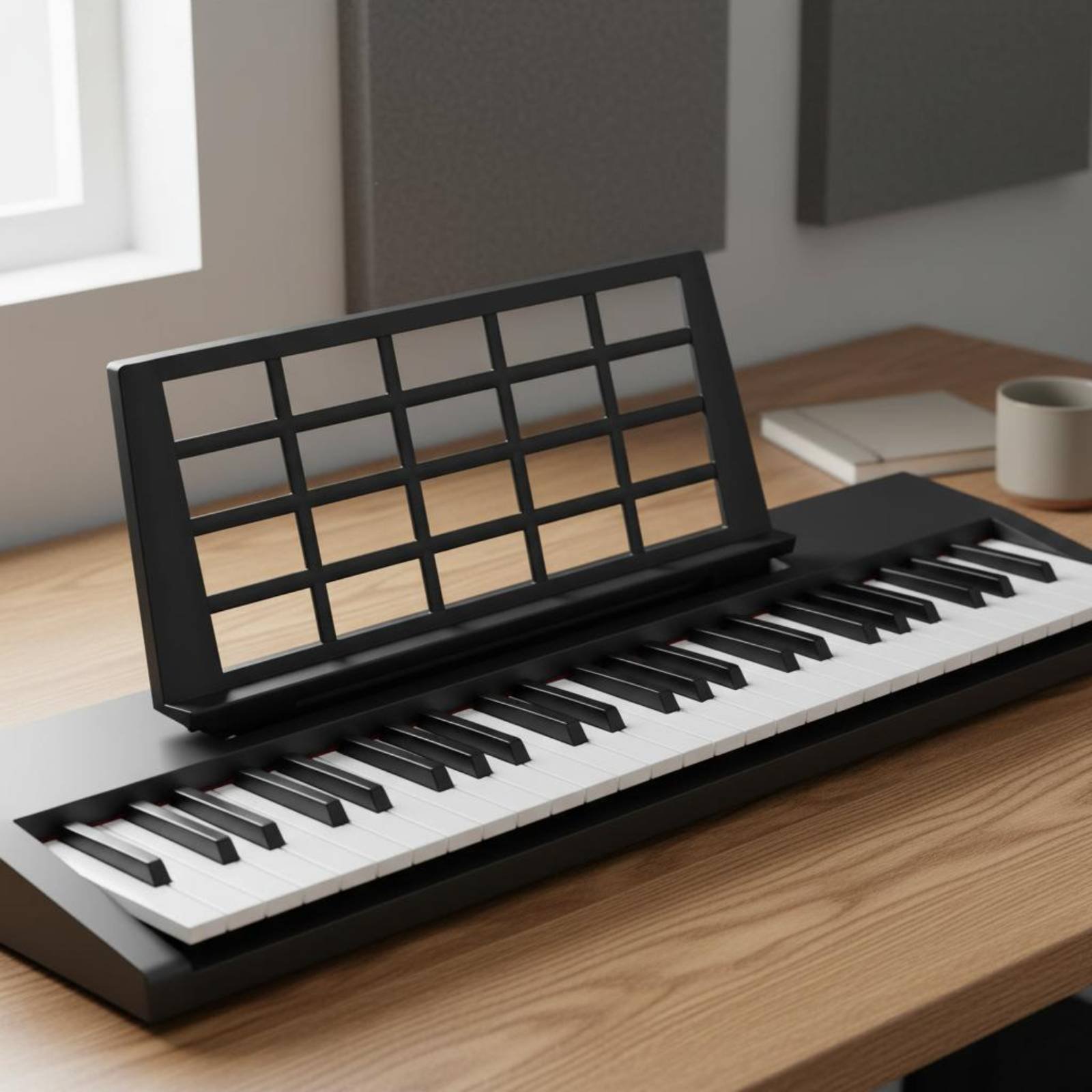 حامل لوحة مفاتيح إلكترونية للم - مراجعة Musical Instrument Keyboard وسعره